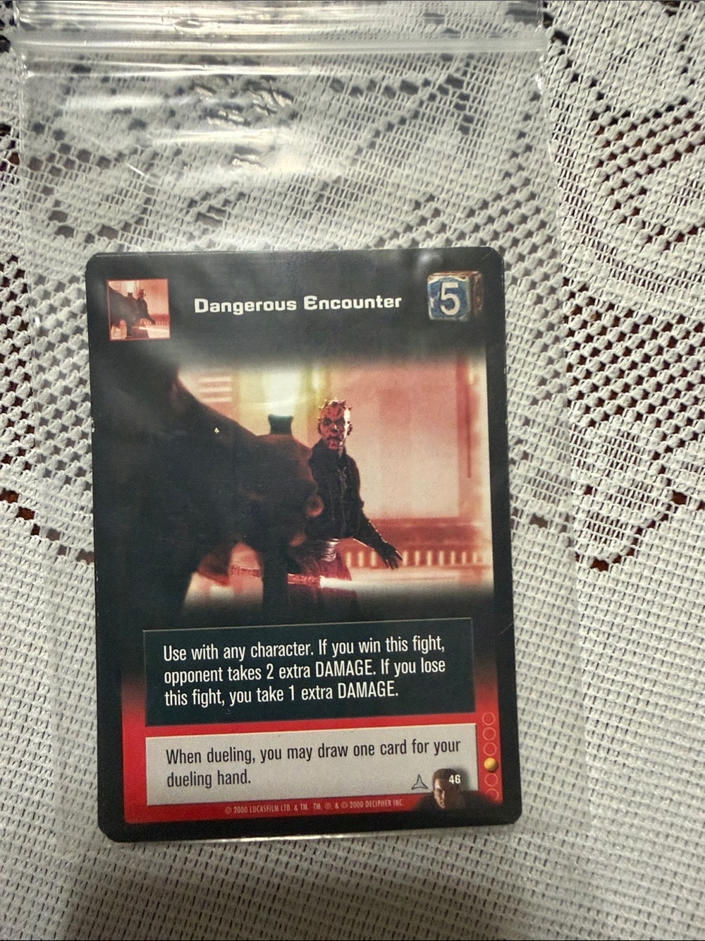 3 qty Dangerous Encounter Young Jedi Trading Cards